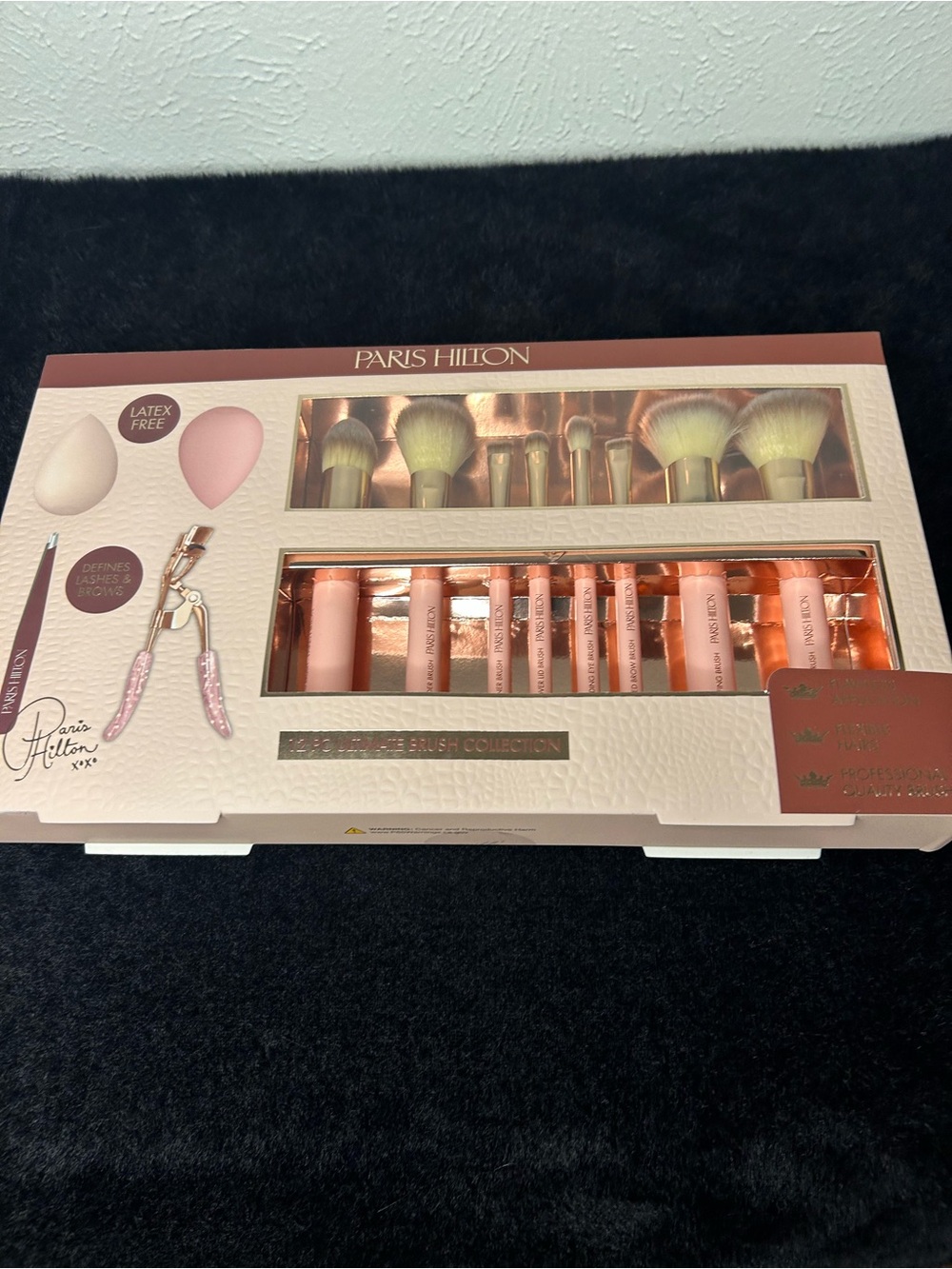 Paris Hilton Pink & Rose Gold Brush and Tool Set